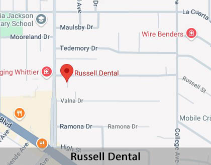 Map image for Sedation Dentist in Whittier, CA